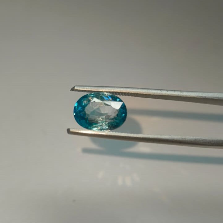 Natural Blue Zircon 6.43 Ratti (Approx. 5.79 Ct) Certified Gemstone | Brilliant Blue Color | Premium Quality