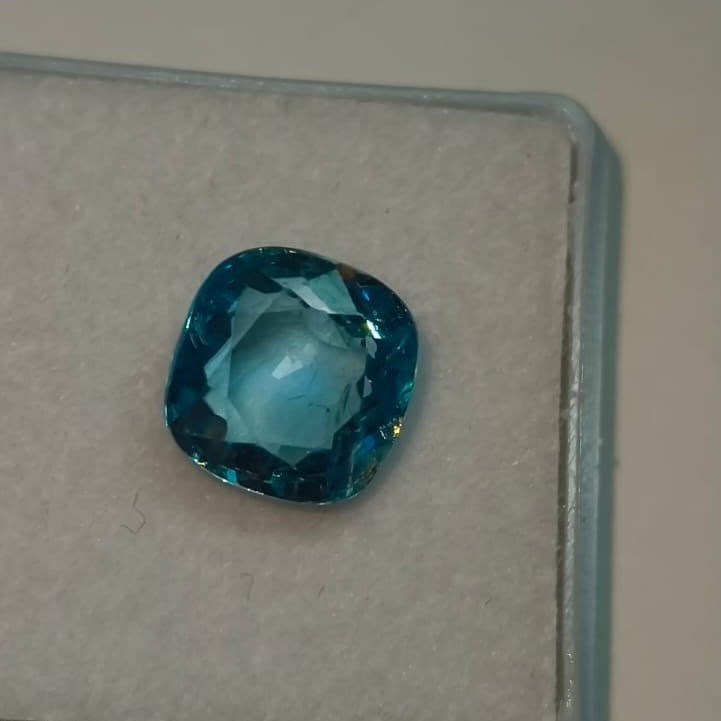 Natural Blue Zircon 6.54 Ratti (Approx. 5.89 Ct) Certified Gemstone | Vibrant Blue Color | Premium Quality