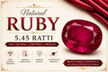 Natural Ruby (Manik) 5.45 Ratti | Original Certified Astrological Gemstone