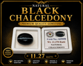 Natural Black Chalcedony (Sulemani Hakik) 11.27 Ratti Certified Loose Gemstone