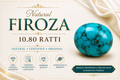Natural Firoza (Turquoise) 10.80 Ratti | Original Certified Astrological Gemstone