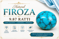 Natural Firoza (Turquoise) 9.87 Ratti | Original Certified Astrological Gemstone