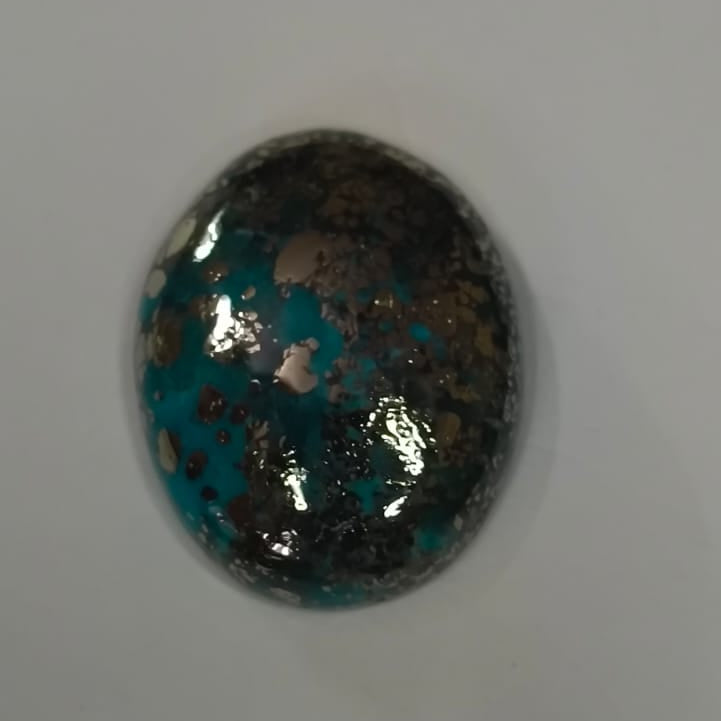 Natural Iranian Firoza (Turquoise) 14.47 Ratti Certified Gemstone | Original Persian Blue Firoza Stone for Ring & Pendant