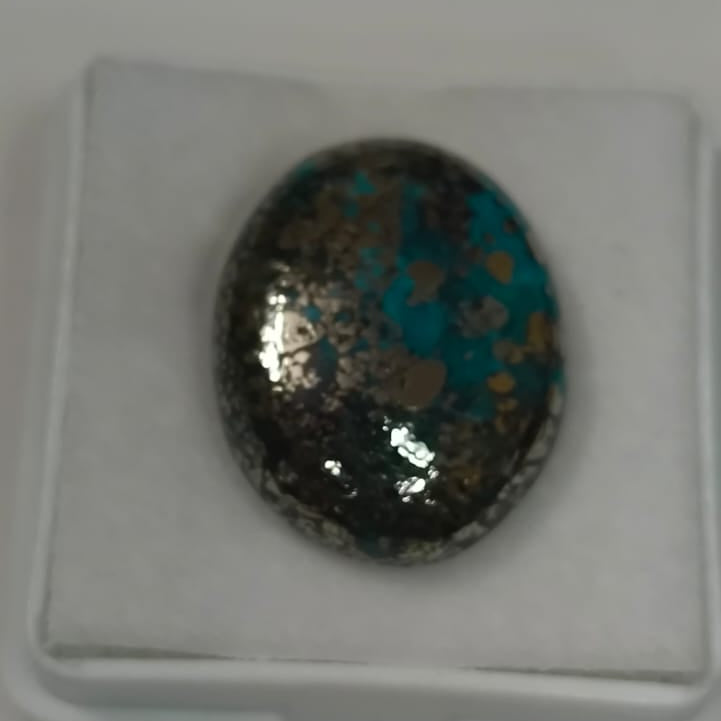 Natural Iranian Firoza (Turquoise) 14.47 Ratti Certified Gemstone | Original Persian Blue Firoza Stone for Ring & Pendant