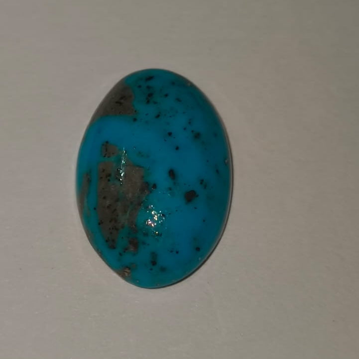 Natural Iranian Firoza (Turquoise) 8.77 Ratti Certified Gemstone | Original Irani Turquoise Stone for Ring & Pendant