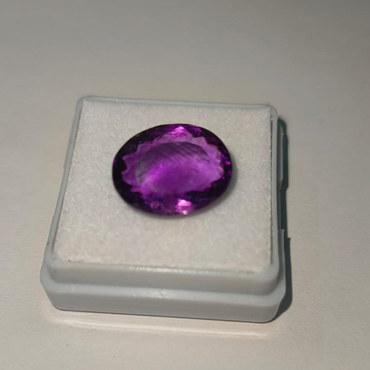 Natural Amethyst 7.77 Ratti Certified Gemstone | Premium Purple Jamunia Stone for Astrology & Jewelry
