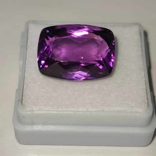 Natural Amethyst 12.46 Ratti Certified Gemstone | Premium Purple Jamunia Stone for Astrology & Jewelry
