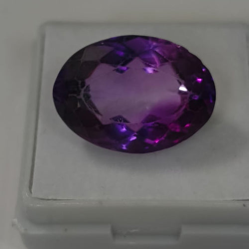Natural Amethyst (Jamuniya) 13.33 Ratti Certified Gemstone | Premium Purple Amethyst Stone for Astrology & Jewelry.