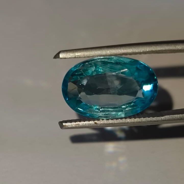 Natural Blue Zircon 6.18 Ratti (Approx. 5.67 Carat) – Certified Blue Zircon Gemstone | Brilliant Blue Sparkle | Astrological Gemstone