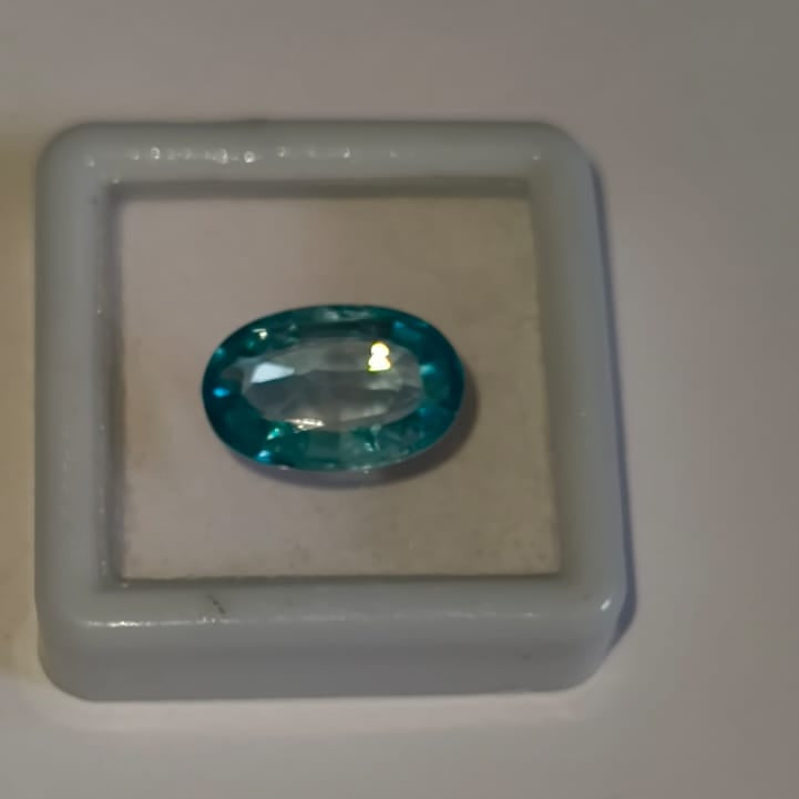 Natural Blue Zircon 6.18 Ratti (Approx. 5.67 Carat) – Certified Blue Zircon Gemstone | Brilliant Blue Sparkle | Astrological Gemstone
