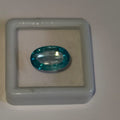 Natural Blue Zircon 6.18 Ratti (Approx. 5.67 Carat) – Certified Blue Zircon Gemstone | Brilliant Blue Sparkle | Astrological Gemstone