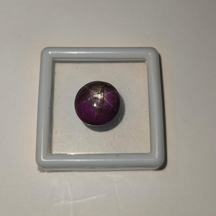 Natural Star Ruby Gemstone Approx. 8.33 Ratti | Genuine Ruby with Asterism Effect.