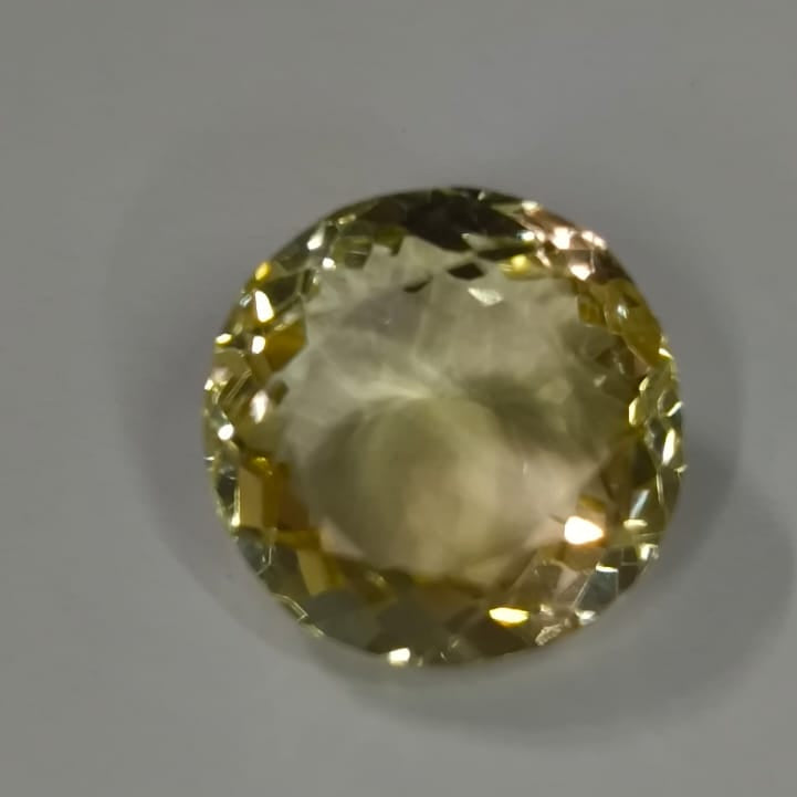 Natural Sunhela (Citrine) 12.63 Ratti Certified Gemstone | Premium Golden Yellow Sunela Stone for Astrology & Jewelry