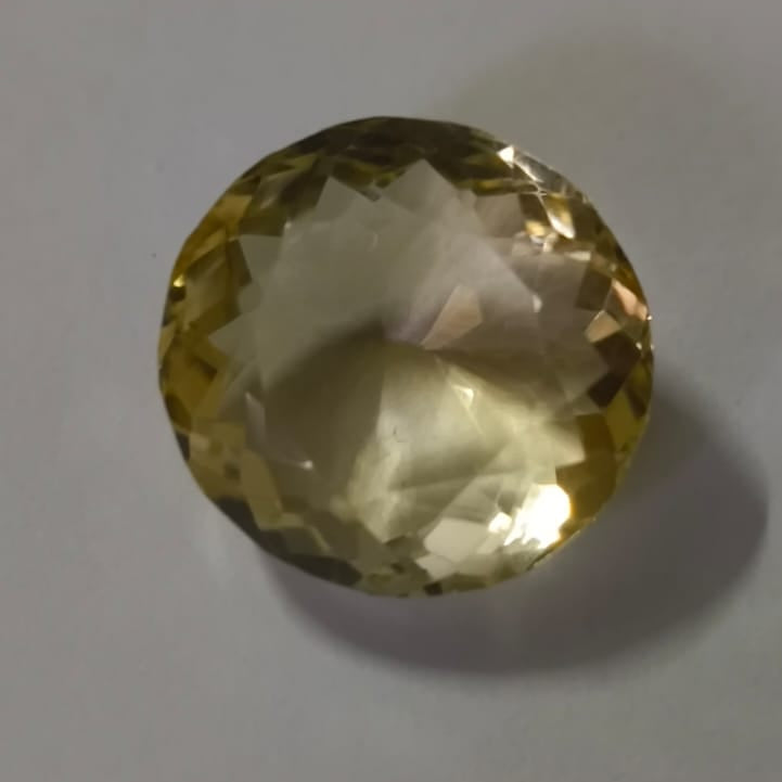 Natural Sunhela (Citrine) 15.58 Ratti Certified Gemstone | Original Golden Yellow Sunela Stone for Ring & Pendant