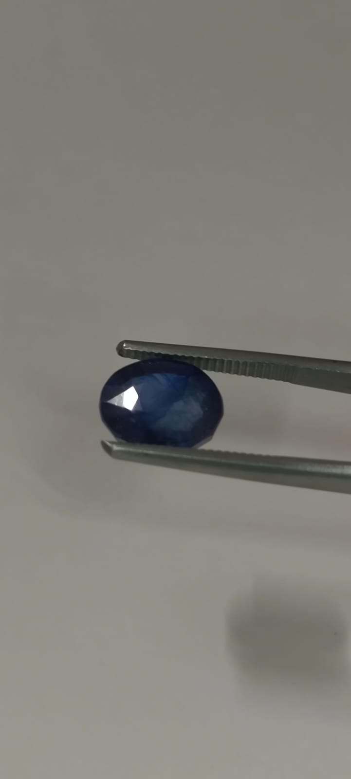 Natural Blue Sapphire (Neelam) 4.88 Ratti – Certified Natural Blue Sapphire Gemstone | Oval Mixed Cut Neelam | Genuine Natural Sapphire for Ring & Pendant | Astrological Gemstone