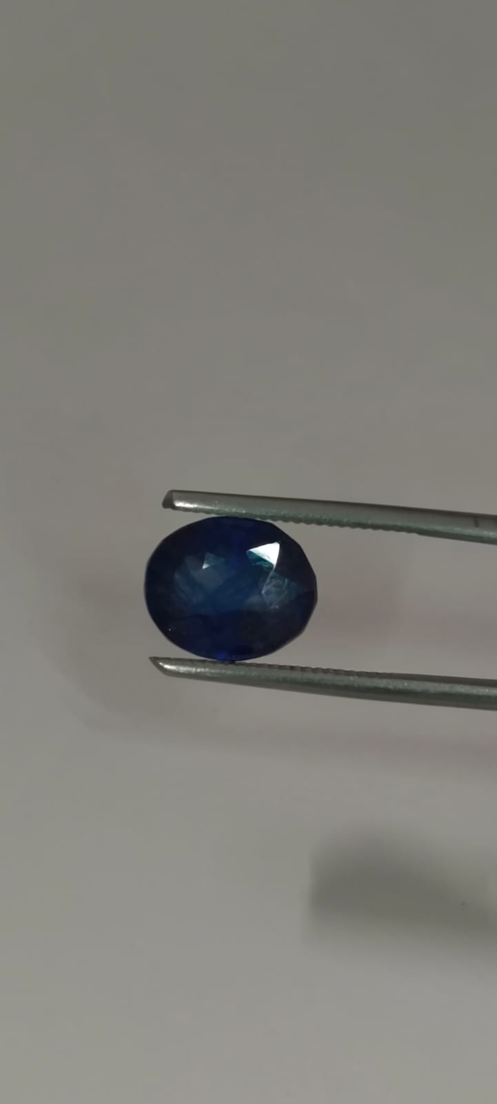 Natural Blue Sapphire (Neelam) 4.88 Ratti – Certified Natural Blue Sapphire Gemstone | Oval Mixed Cut Neelam | Genuine Natural Sapphire for Ring & Pendant | Astrological Gemstone