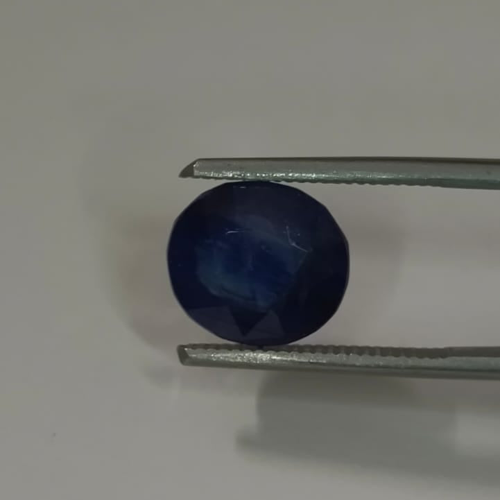 Natural Thai Blue Sapphire (Neelam) 6 Ratti – Certified Genuine Blue Sapphire Gemstone | Premium Thai Neelam | Original Natural Sapphire for Ring & Pendant | Astrological Gemstone
