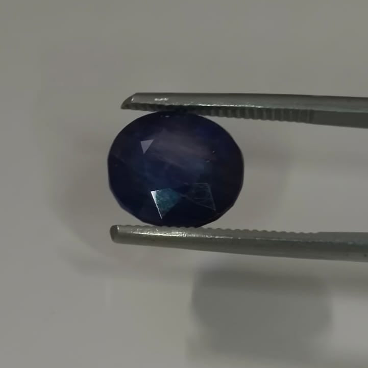 Natural Thai Blue Sapphire (Neelam) 6 Ratti – Certified Genuine Blue Sapphire Gemstone | Premium Thai Neelam | Original Natural Sapphire for Ring & Pendant | Astrological Gemstone