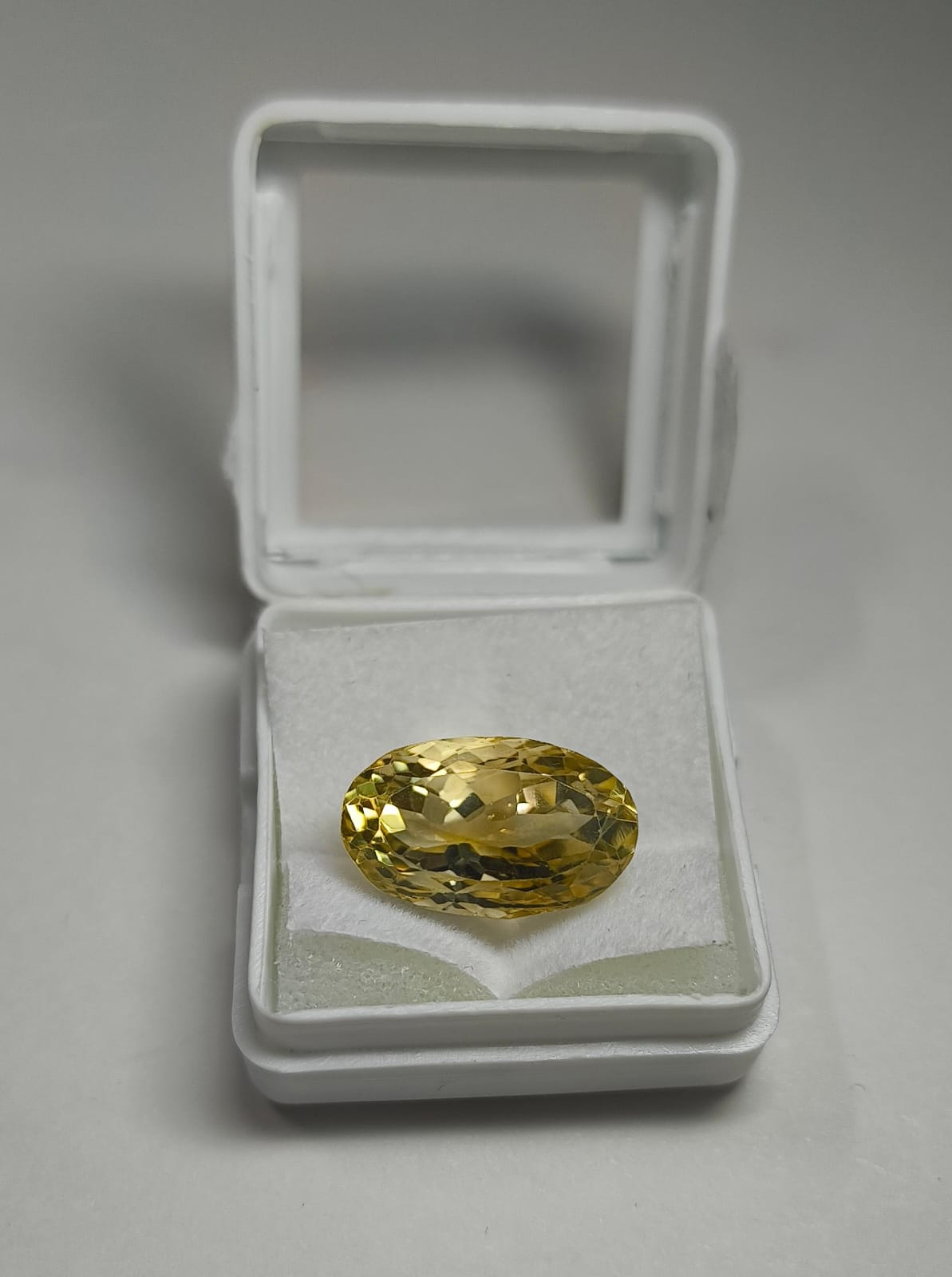 Natural Sunhela (Citrine) 10.88 Ratti | Original Certified Yellow Gemstone for Astrology