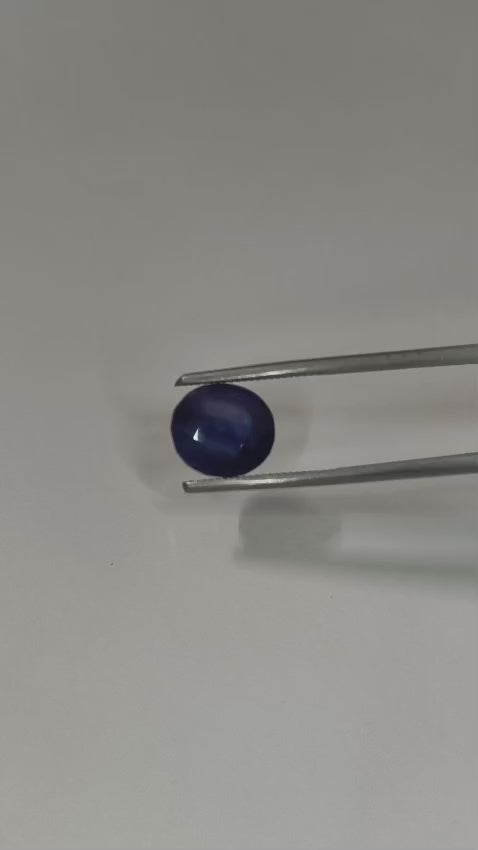 Natural Thai Blue Sapphire (Neelam) 6 Ratti – Certified Genuine Blue Sapphire Gemstone | Premium Thai Neelam | Original Natural Sapphire for Ring & Pendant | Astrological Gemstone