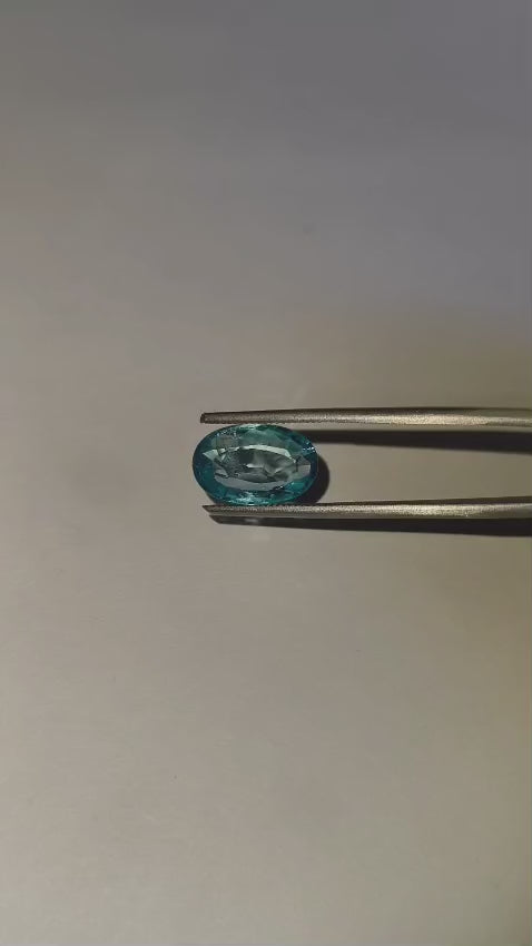 Natural Blue Zircon 6.18 Ratti (Approx. 5.67 Carat) – Certified Blue Zircon Gemstone | Brilliant Blue Sparkle | Astrological Gemstone