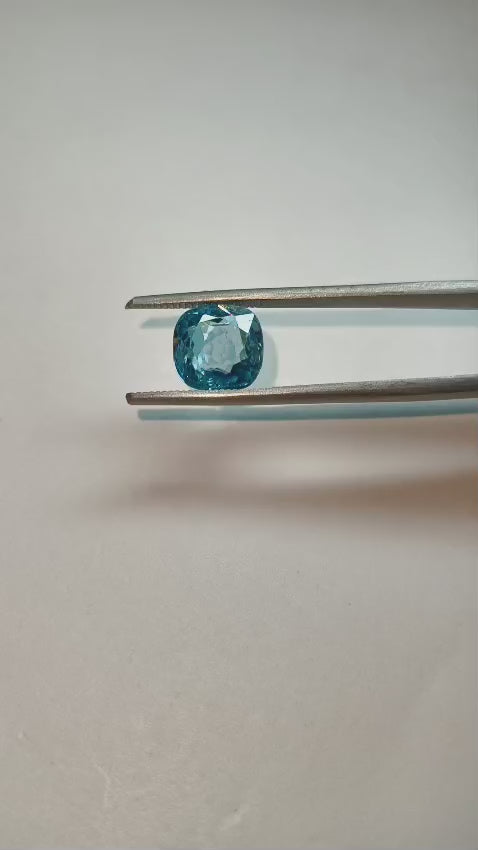 Natural Blue Zircon 6.54 Ratti (Approx. 5.89 Ct) Certified Gemstone | Vibrant Blue Color | Premium Quality