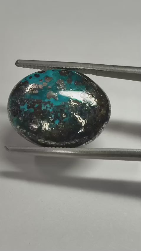 Natural Iranian Firoza (Turquoise) 14.47 Ratti Certified Gemstone | Original Persian Blue Firoza Stone for Ring & Pendant