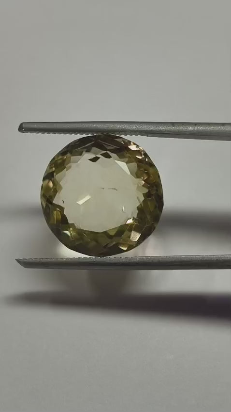 Natural Sunhela (Citrine) 12.63 Ratti Certified Gemstone | Premium Golden Yellow Sunela Stone for Astrology & Jewelry